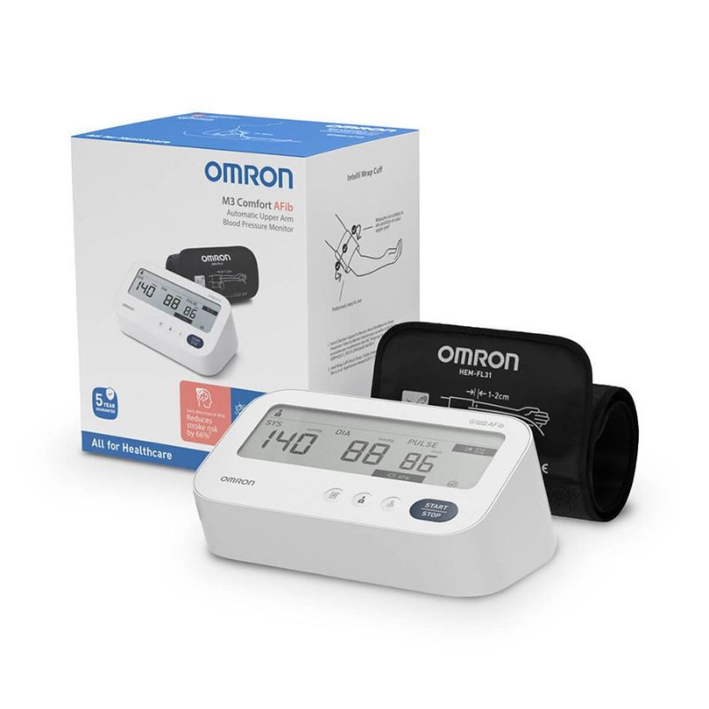Tlakomer OMRON M3 Comfort AFib + Adaptér